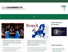 Tablet Screenshot of lisachambers.ie